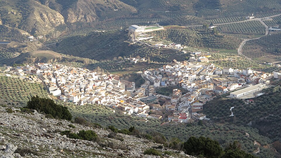 Vista de Bélmez de la Moraleda en Sierra Mágina